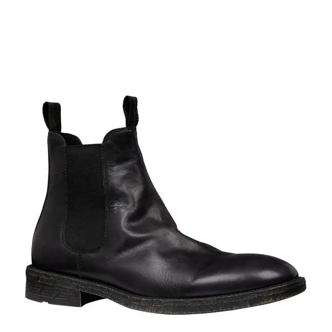 Men Jace Black Leather Boots Windsor Smith Boots