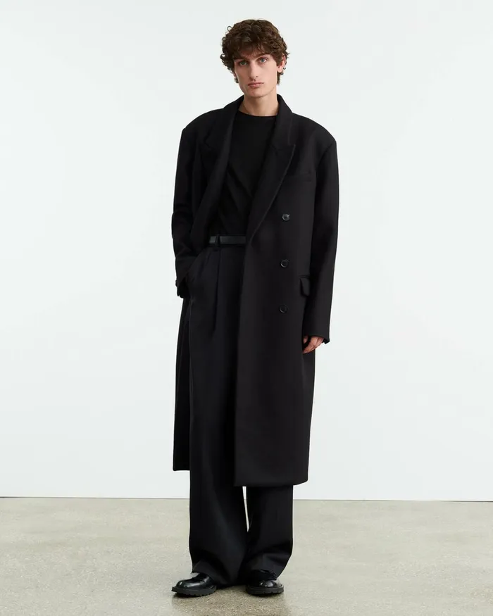 Men Jackets and Coats Nili Lotan CERNIK COAT Black
