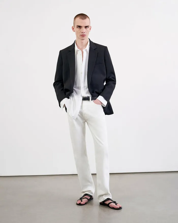 Men Jackets and Coats Nili Lotan DUMAS BLAZER Black