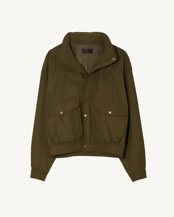 Men Jackets and Coats Nili Lotan THEO JACKET Olive Green