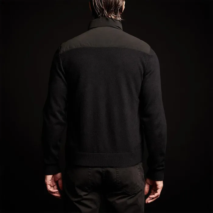 Men JacketsOuterwear James Perse Luxury Down Front Zip Sweater Black