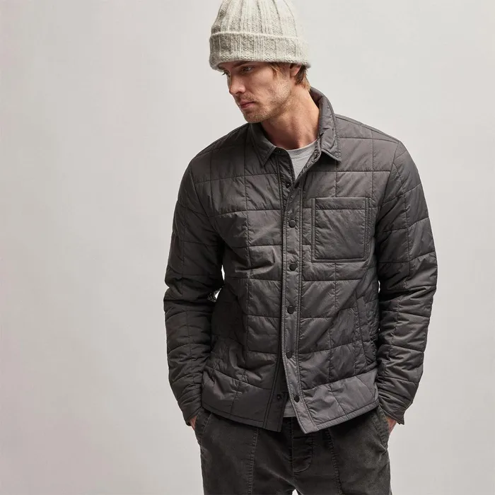 Men JacketsOuterwear James Perse Quilted Shirt Jacket Carbon