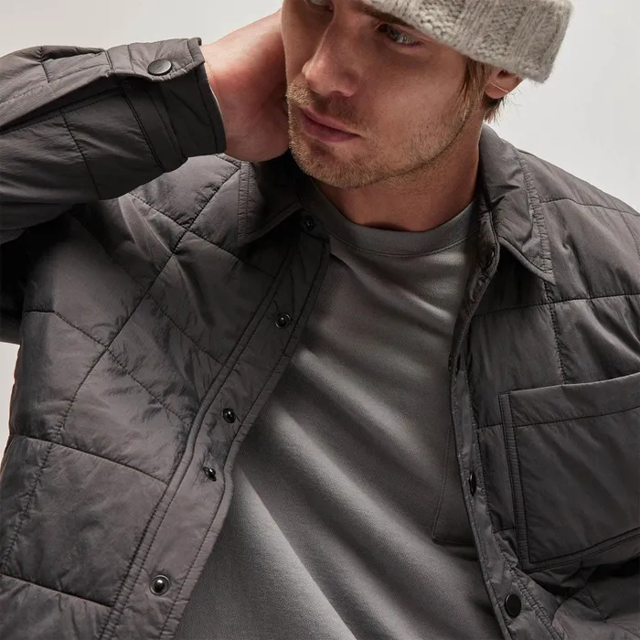 Men JacketsOuterwear James Perse Quilted Shirt Jacket Carbon