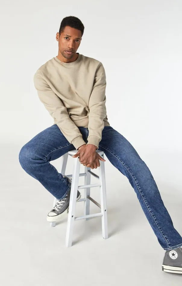 Men Jake Slim Leg In Dark Sky Athletic Mavi Jeans Denim