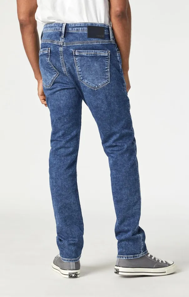 Men Jake Slim Leg In Dark Sky Athletic Mavi Jeans Denim