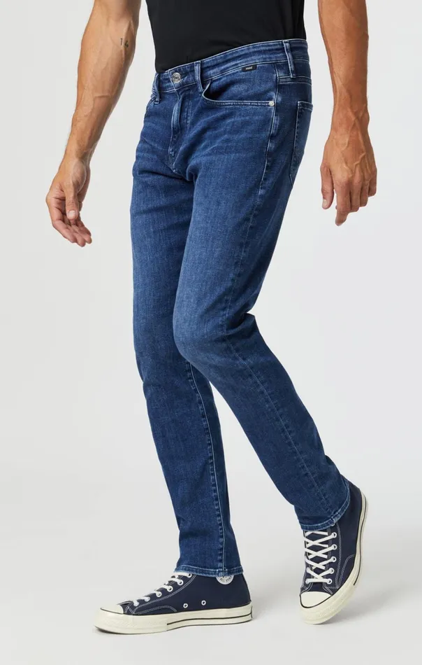 Men Jake Slim Leg In Evening Sky Feather Blue Mavi Jeans Denim