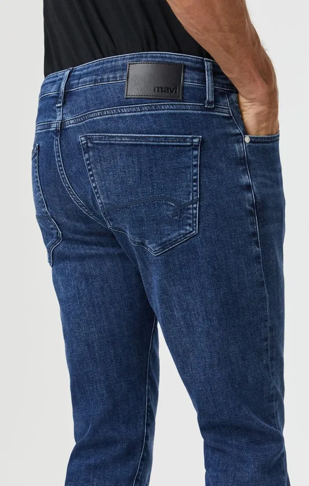 Men Jake Slim Leg In Evening Sky Feather Blue Mavi Jeans Denim