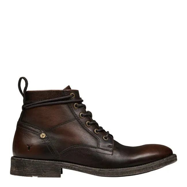 Men Jensen Tobacco Leather Boots Windsor Smith Boots
