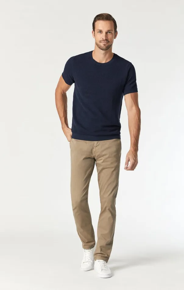 Men Johnny Chino In British Khaki Twill Mavi Jeans Mavi Jeans Pants
