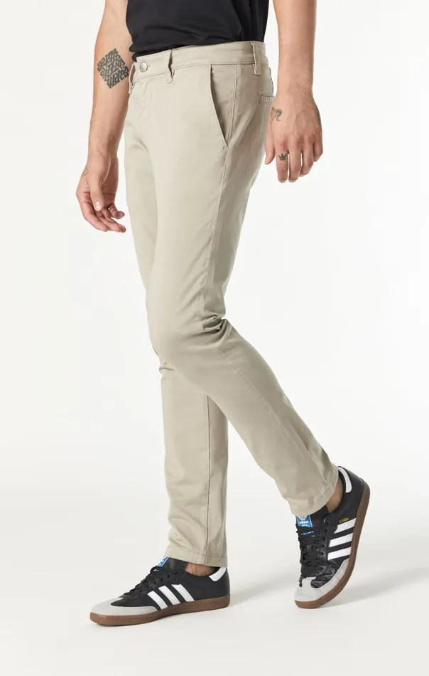 Men Johnny Slim Leg Chino In Laurel Oak Twill Mavi Jeans Pants