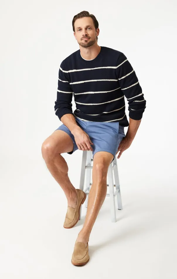 Men Justin Shorts In Blue Horizon Twill Mavi Jeans Shorts