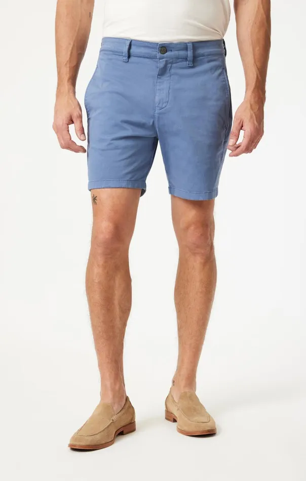 Men Justin Shorts In Blue Horizon Twill Mavi Jeans Shorts Men Justin Shorts In Blue Horizon Twill Mavi Jeans Shorts