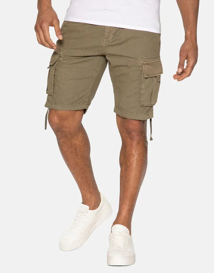 Men Khaki Cargo Shorts Khaki Threadbare Shorts