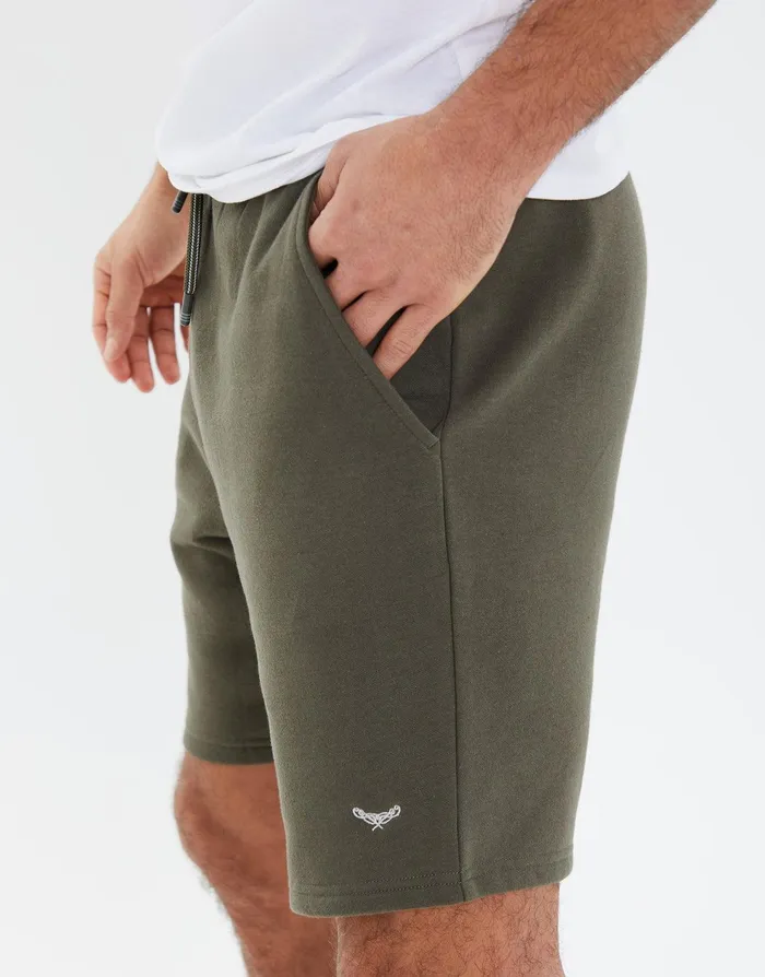 Men Khaki Fleece Shorts Khaki Threadbare Shorts Men Khaki Fleece Shorts Khaki Threadbare Shorts