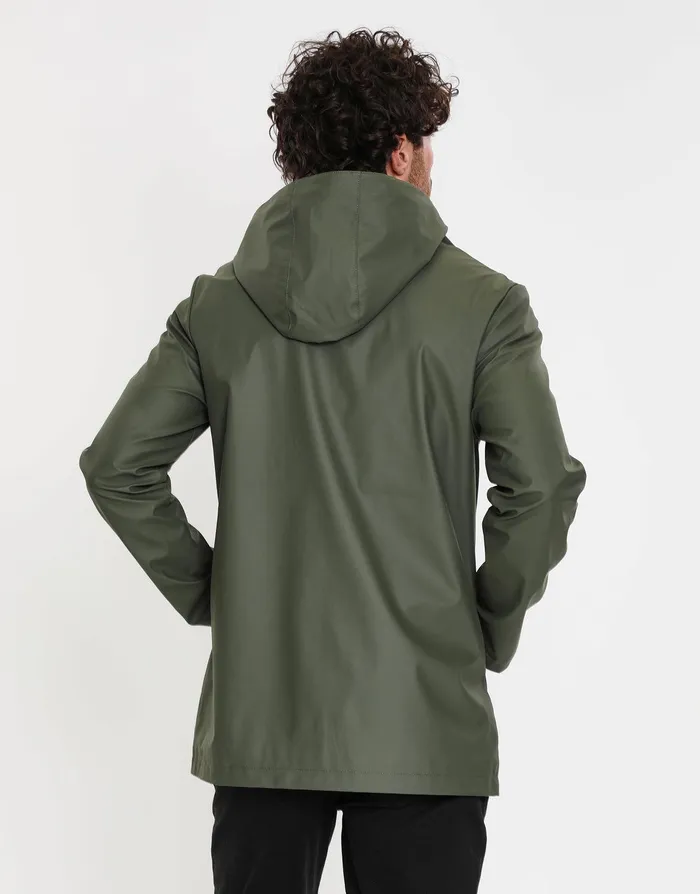 Men Khaki Hooded Showerproof Mac Khaki Threadbare Jacket and Coats Men Khaki Hooded Showerproof Mac Khaki Threadbare Jacket and Coats