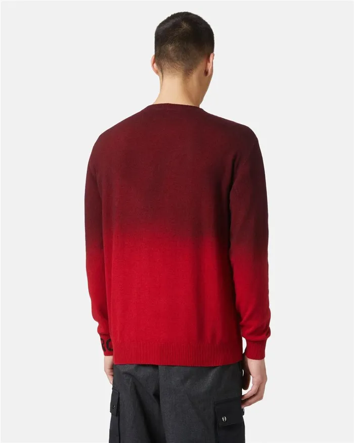 Men KNITWEAR Iceberg Gradient Red Wool Sweater
