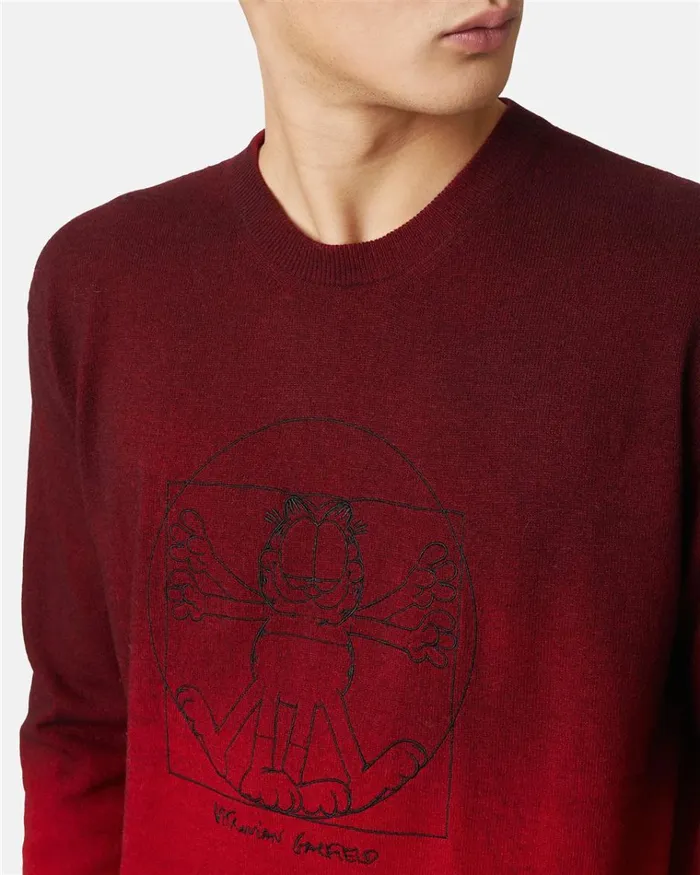 Men KNITWEAR Iceberg Gradient Red Wool Sweater
