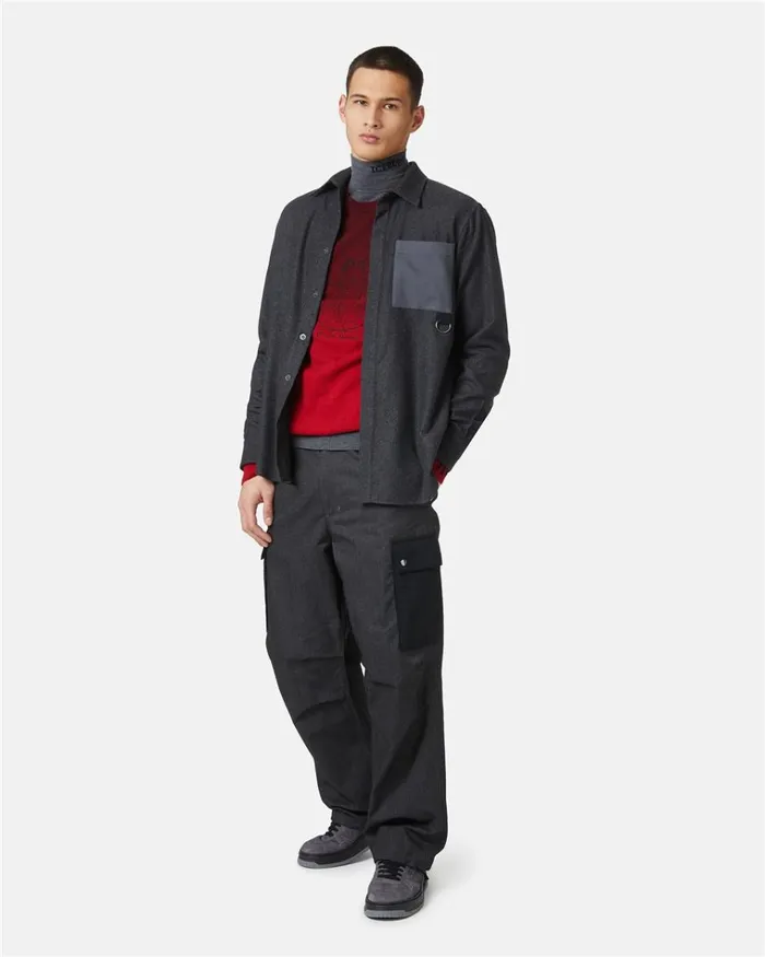 Men KNITWEAR Iceberg Gradient Red Wool Sweater