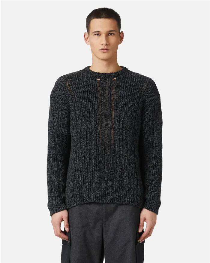 Men KNITWEAR Iceberg Gray Wool Blend Sweater
