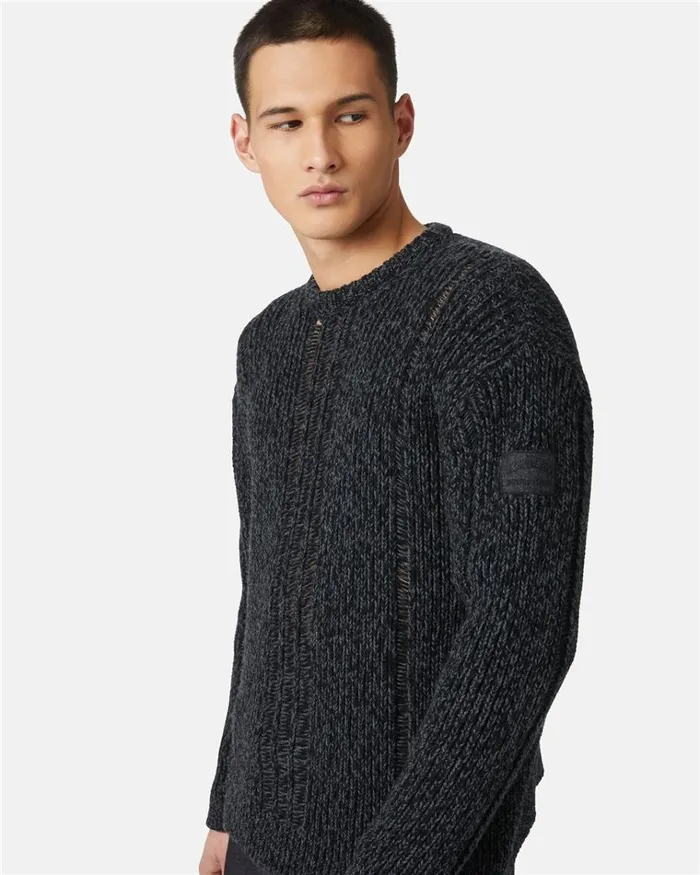 Men KNITWEAR Iceberg Gray Wool Blend Sweater Men KNITWEAR Iceberg Gray Wool Blend Sweater
