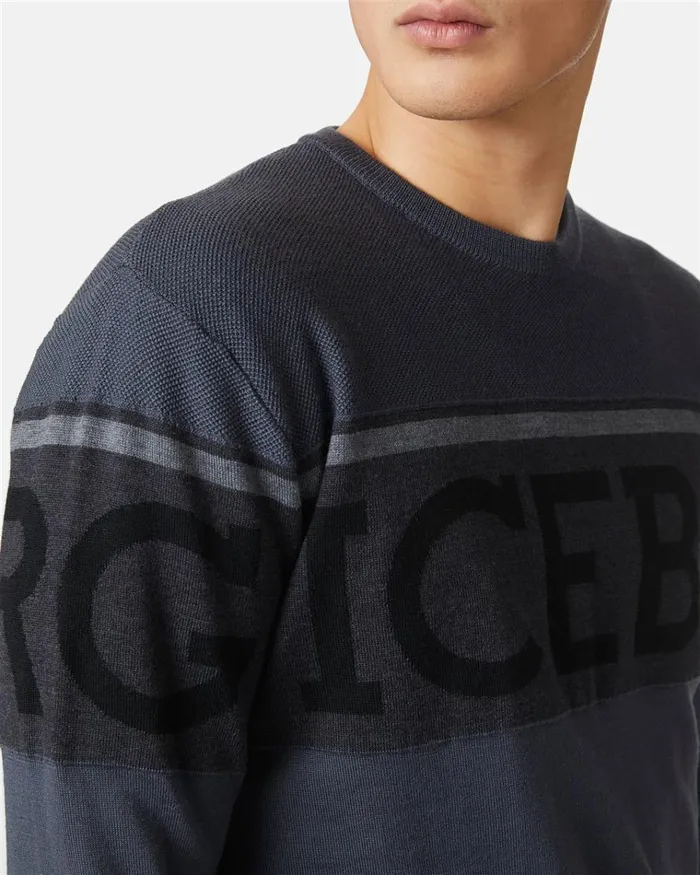 Men KNITWEAR Iceberg Wool Sweater With Logo Men KNITWEAR Iceberg Wool Sweater With Logo