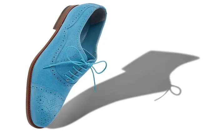 Men LaceUps Manolo Blahnik WITNEY Cornflower Blue Calf Suede Oxfords Men LaceUps Manolo Blahnik WITNEY Cornflower Blue Calf Suede Oxfords