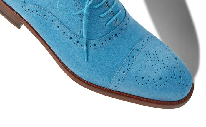 Men LaceUps Manolo Blahnik WITNEY Cornflower Blue Calf Suede Oxfords Men LaceUps Manolo Blahnik WITNEY Cornflower Blue Calf Suede Oxfords