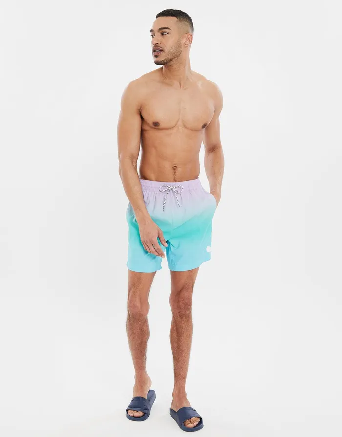 Men Lavender Ombr Swim Shorts Lavender Threadbare Swimwear Men Lavender Ombr Swim Shorts Lavender Threadbare Swimwear