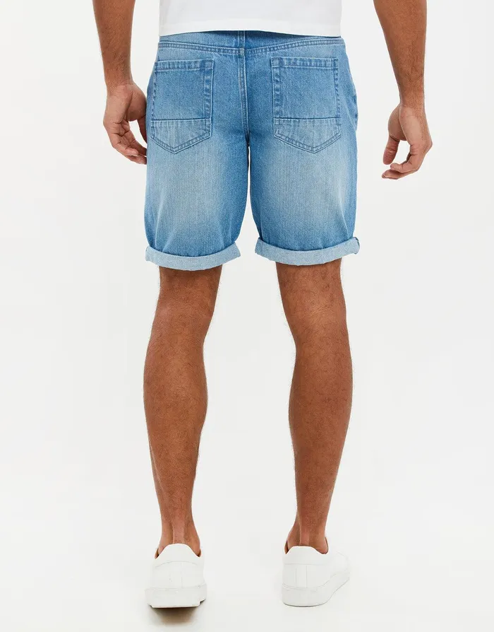 Men Light Wash Denim Shorts Light Wash Threadbare Shorts Men Light Wash Denim Shorts Light Wash Threadbare Shorts