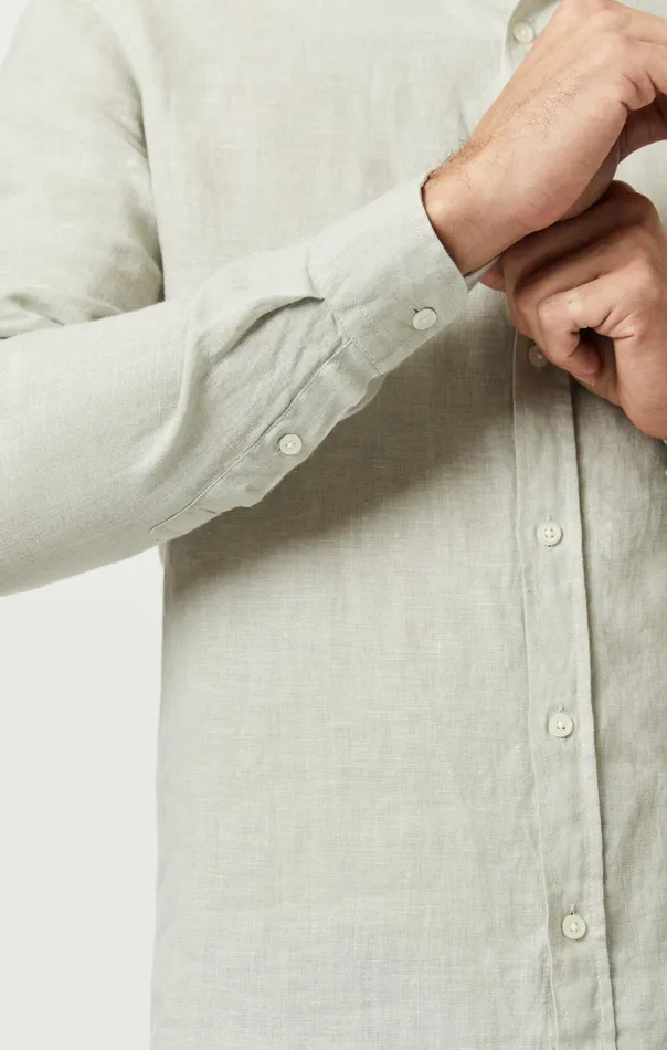 Men Linen ButtonUp Shirt In Moonstruck Mavi Jeans TShirts