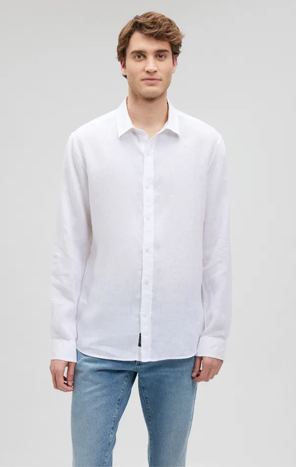 Men Linen ButtonUp Shirt In White Mavi Jeans TShirts Men Linen ButtonUp Shirt In White Mavi Jeans TShirts