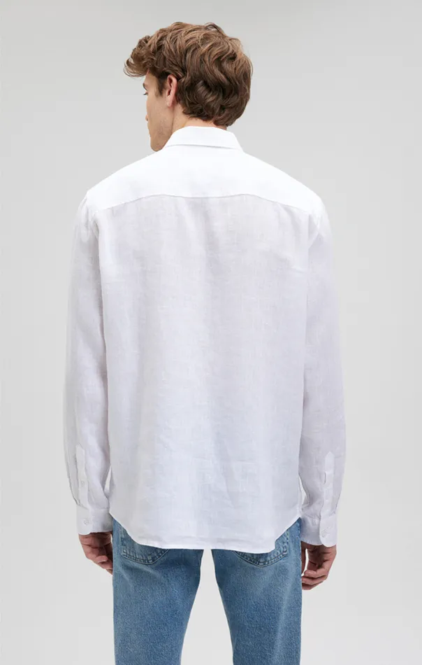 Men Linen ButtonUp Shirt In White Mavi Jeans TShirts Men Linen ButtonUp Shirt In White Mavi Jeans TShirts