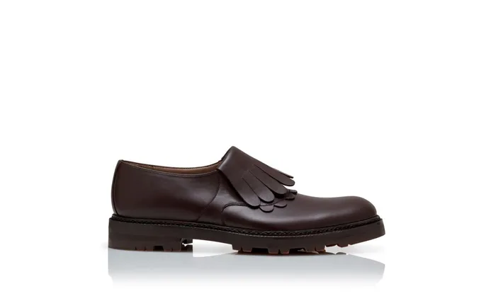 Men Loafers Manolo Blahnik ACRONTE Dark Brown Calf Leather Loafers Men Loafers Manolo Blahnik ACRONTE Dark Brown Calf Leather Loafers