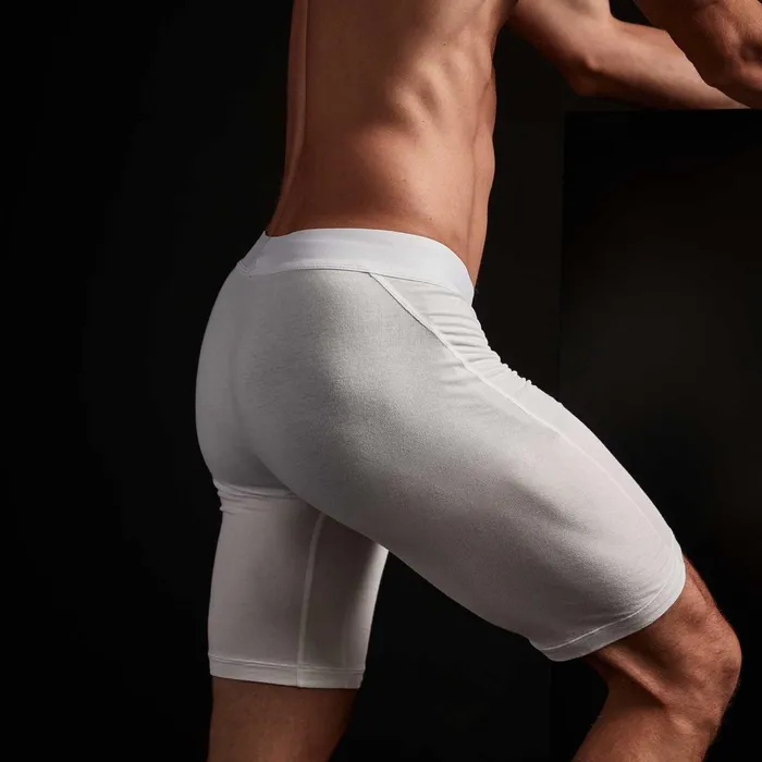 Men Lounge James Perse Elevated Lotus Sport Boxer Long White