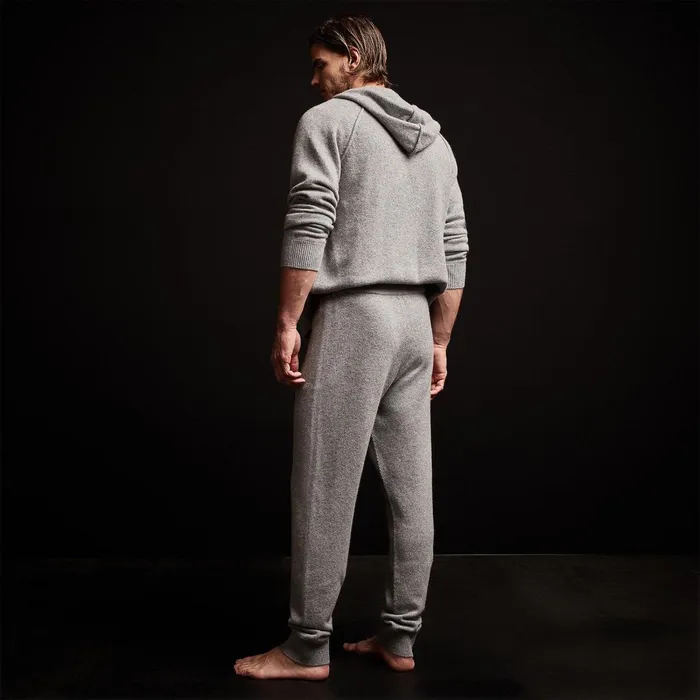 Men Lounge James Perse Recycled Cashmere Track Pant Heather Grey
