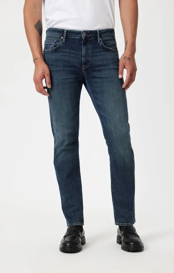 Men Marcus Slim Straight Leg In Dark Used Organic Vintage Mavi Jeans Denim Men Marcus Slim Straight Leg In Dark Used Organic Vintage Mavi Jeans Denim