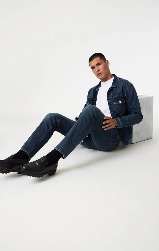 Men Marcus Slim Straight Leg In Dark Used Organic Vintage Mavi Jeans Denim Men Marcus Slim Straight Leg In Dark Used Organic Vintage Mavi Jeans Denim