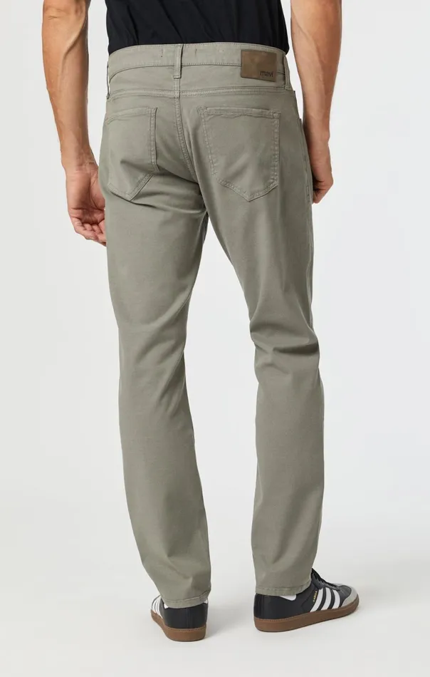 Men Marcus Slim Straight Leg In Pewter Luxe Twill Mavi Jeans Pants