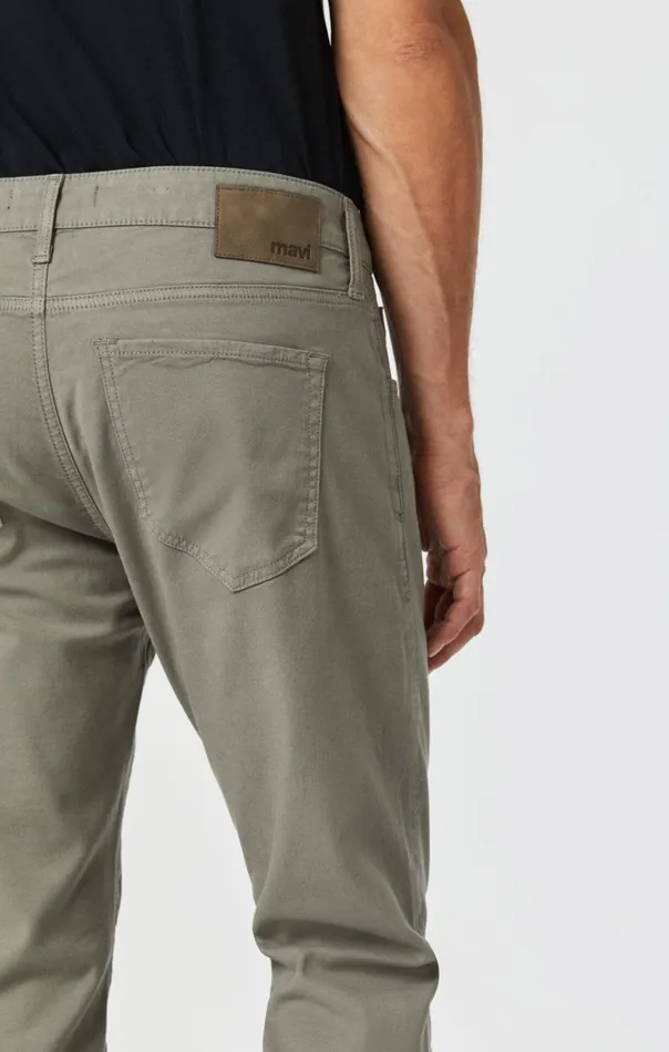 Men Marcus Slim Straight Leg In Pewter Luxe Twill Mavi Jeans Pants