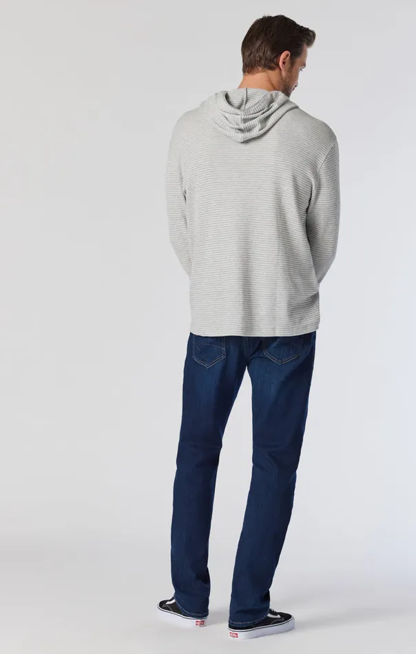 Men Matt Mid Rise Relaxed Straight Leg In Dark Shaded Williamsburg Mavi Jeans Denim
