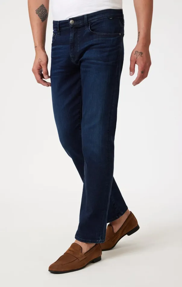Men Matt Relaxed Straight Leg In Deep Indigo Supermove Mavi Jeans Denim Men Matt Relaxed Straight Leg In Deep Indigo Supermove Mavi Jeans Denim