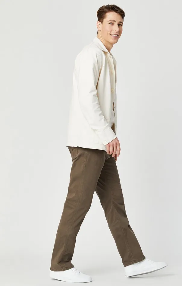 Men Matt Relaxed Straight Leg In Morel Sateen Twill Mavi Jeans Pants