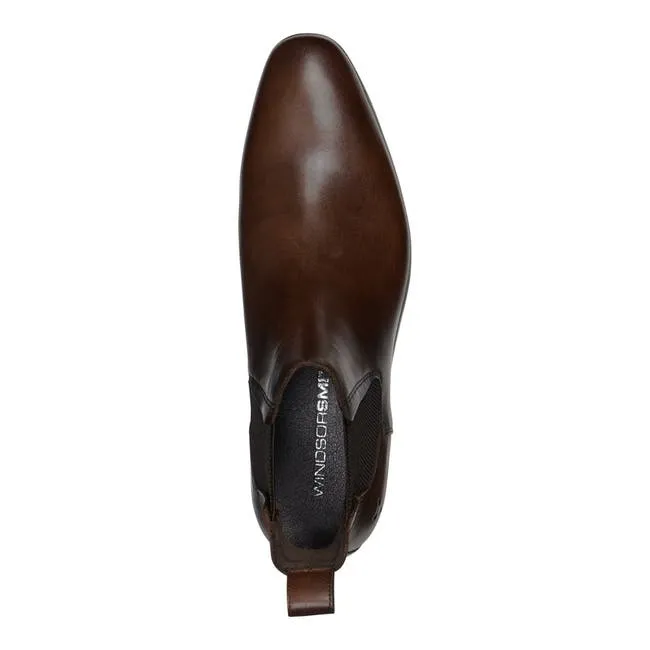 Men Matteo Brown Leather Boots Windsor Smith Boots
