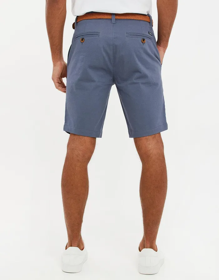Men Misty Blue Belted Chino Shorts Misty Blue Threadbare Shorts Men Misty Blue Belted Chino Shorts Misty Blue Threadbare Shorts