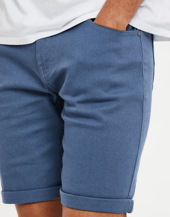 Men Misty Blue Chino Shorts Misty Blue Threadbare Shorts Men Misty Blue Chino Shorts Misty Blue Threadbare Shorts