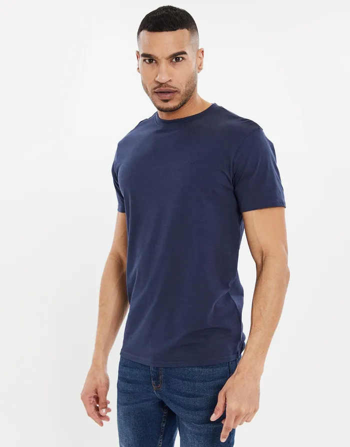 Men Multi Essential Short Sleeve TShirts 5 Pack Multi Threadbare TShirts