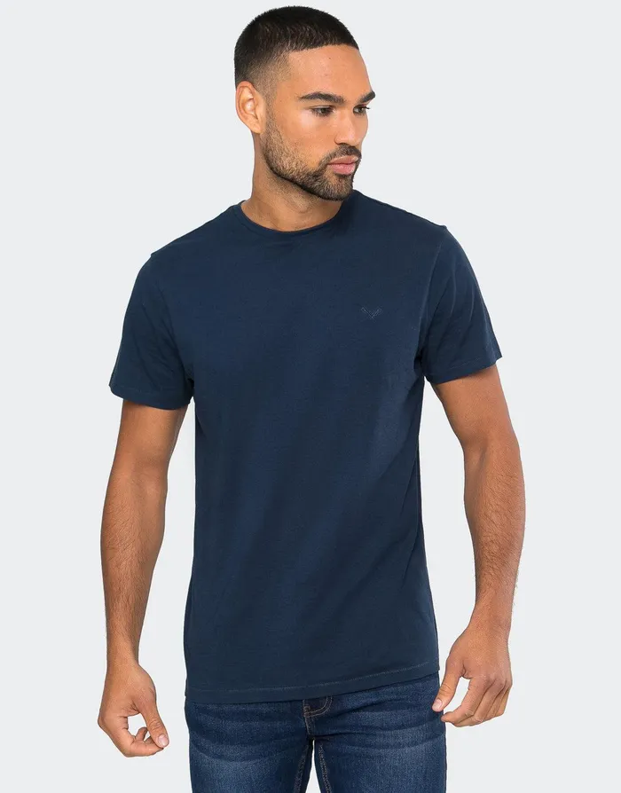 Men Navy Cotton Rich TShirts 3 Pack Navy Threadbare TShirts Men Navy Cotton Rich TShirts 3 Pack Navy Threadbare TShirts