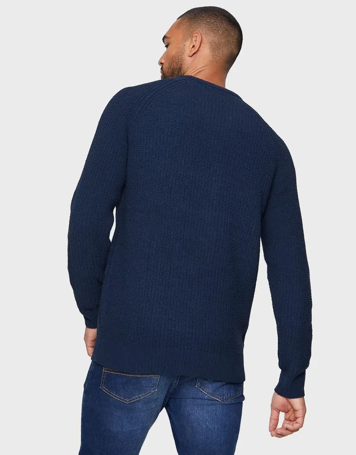 Men Navy Crew Neck Jumper Navy Threadbare Knitwear Men Navy Crew Neck Jumper Navy Threadbare Knitwear