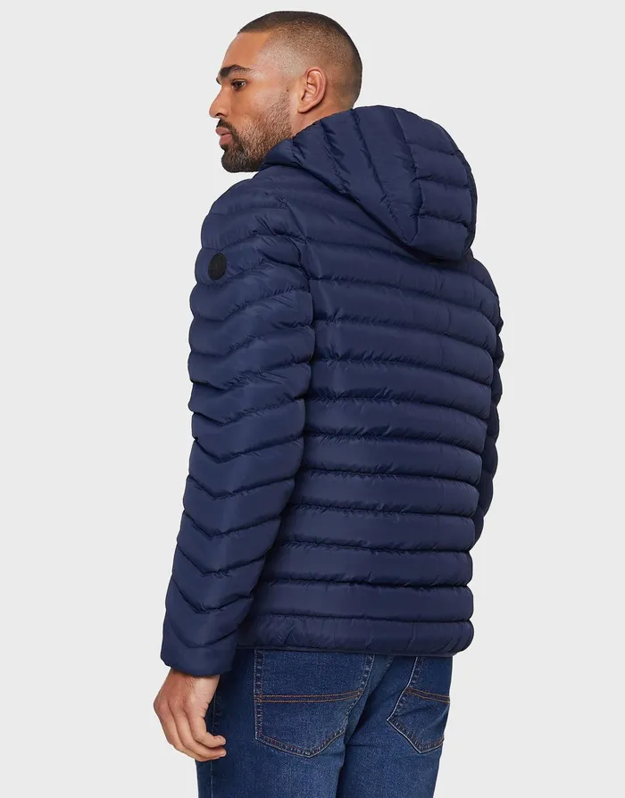 Men Navy Hooded Puffer Jacket Navy Threadbare Jacket and Coats Men Navy Hooded Puffer Jacket Navy Threadbare Jacket and Coats