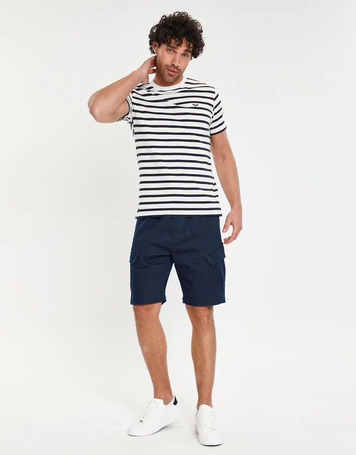 Men Navy Stretch Cargo Shorts Navy Threadbare Shorts Men Navy Stretch Cargo Shorts Navy Threadbare Shorts